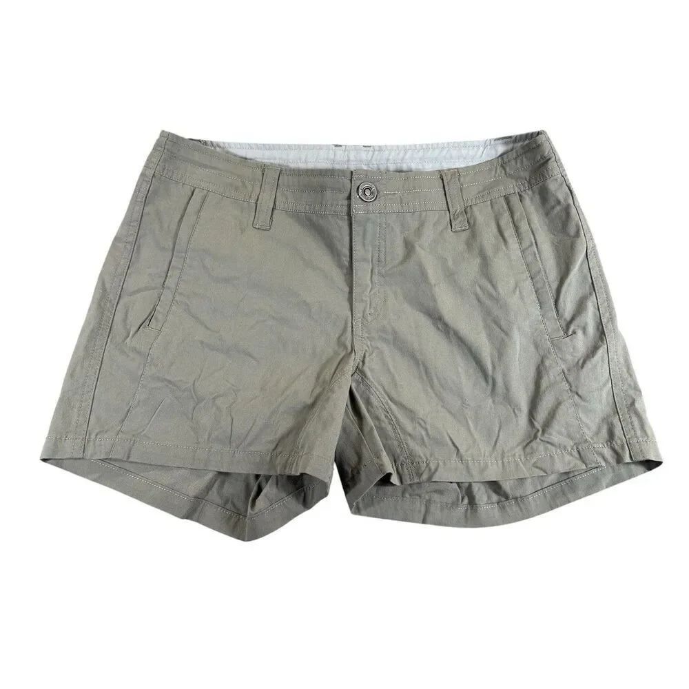 Kuhl Sz 6 Spire Shorts Womens Olive Gray Stretch Gorpcore Outdoor Hiking NWOT